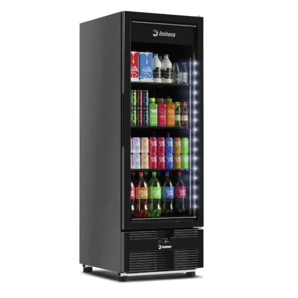 CONGELADOR IMBERA PORTA DE VIDRO FULL BLACK 576L ON/OFF EVZ21