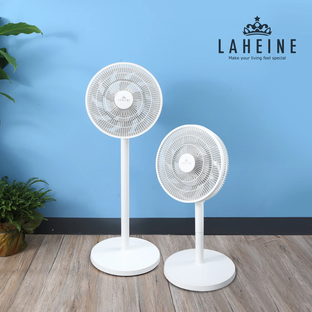 Lahenne LHN-FD150W Fan Circulator with Remote Control, 14-inch, 15 Blades, Air Circulator, Stand Type, Summer Home, Apartment, Studio Use