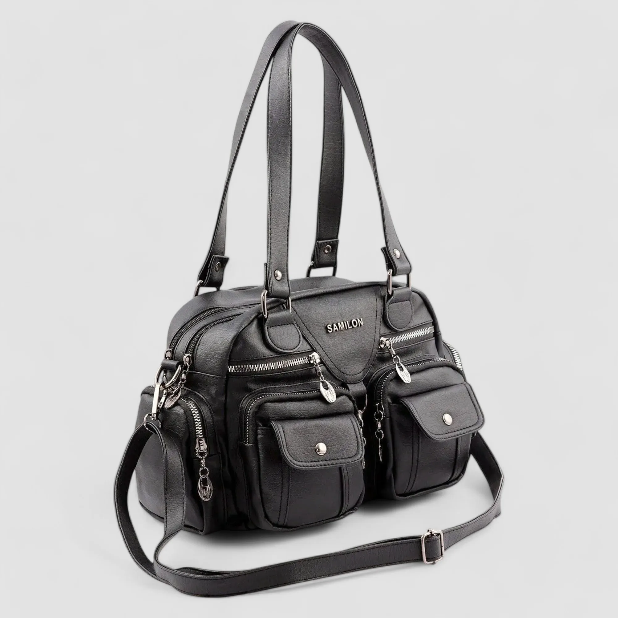 Lederax Faux Leather Multicompartment Women's Crossbody Bags Shoulder Bag LD510 image 4