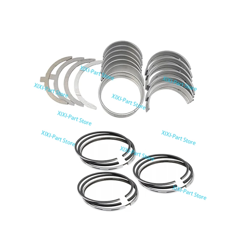 

For Kubota D1105 3-Cylinde Piston Ring Crankshaft Main Bearing Con Rod Bear STD 78*2HK+1.5+4mm Overhaul Rebuild Kit Full Gasket