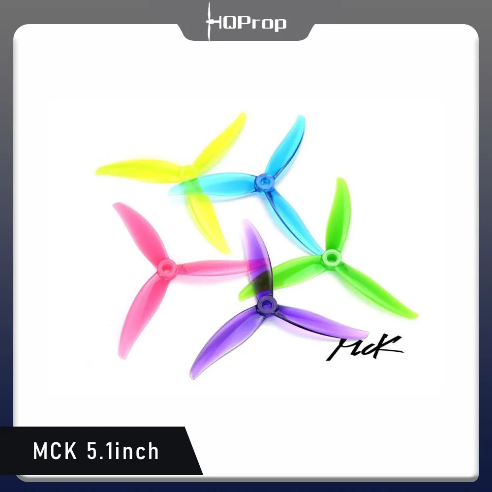 HQ Prop MCK Prop for 5 inch FPV Drone 3 Blade Propeller 4pcs/bag Random Color 5 packs FPV Drone Racing Co-brand Parts