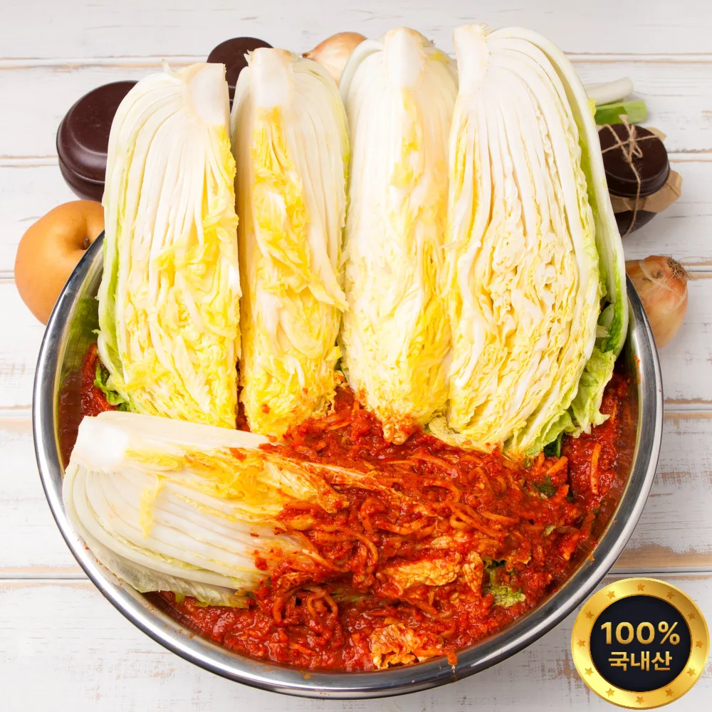 Forgive up Chinese cabbage kimchi in whole country