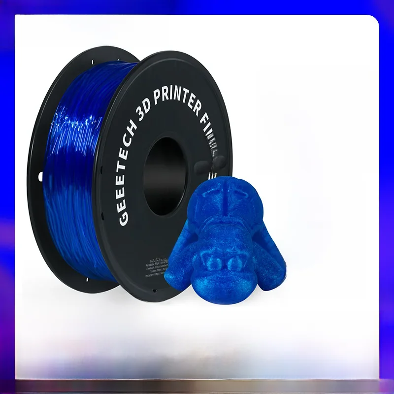 GEEETECH 3D-printer Flexibel gloeidraad TPU-materiaal 1 kg 2,2 LBS / spoel 1,75 mm Plastic vacuümverpakking, niet-giftig Hoge kwaliteit veilig - afbeelding 2