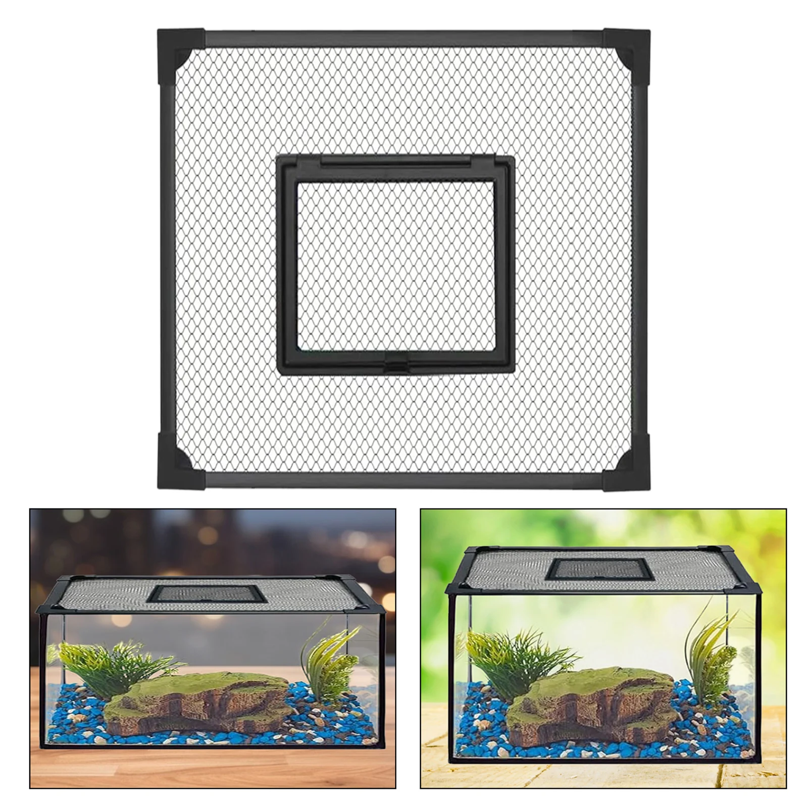 Mesh Magnetische Aquarium Deckel Abdeckung Kit Selbst Montage Anti Jump Net Aquarium Top Abdeckung für Fisch Aquarium Liefert