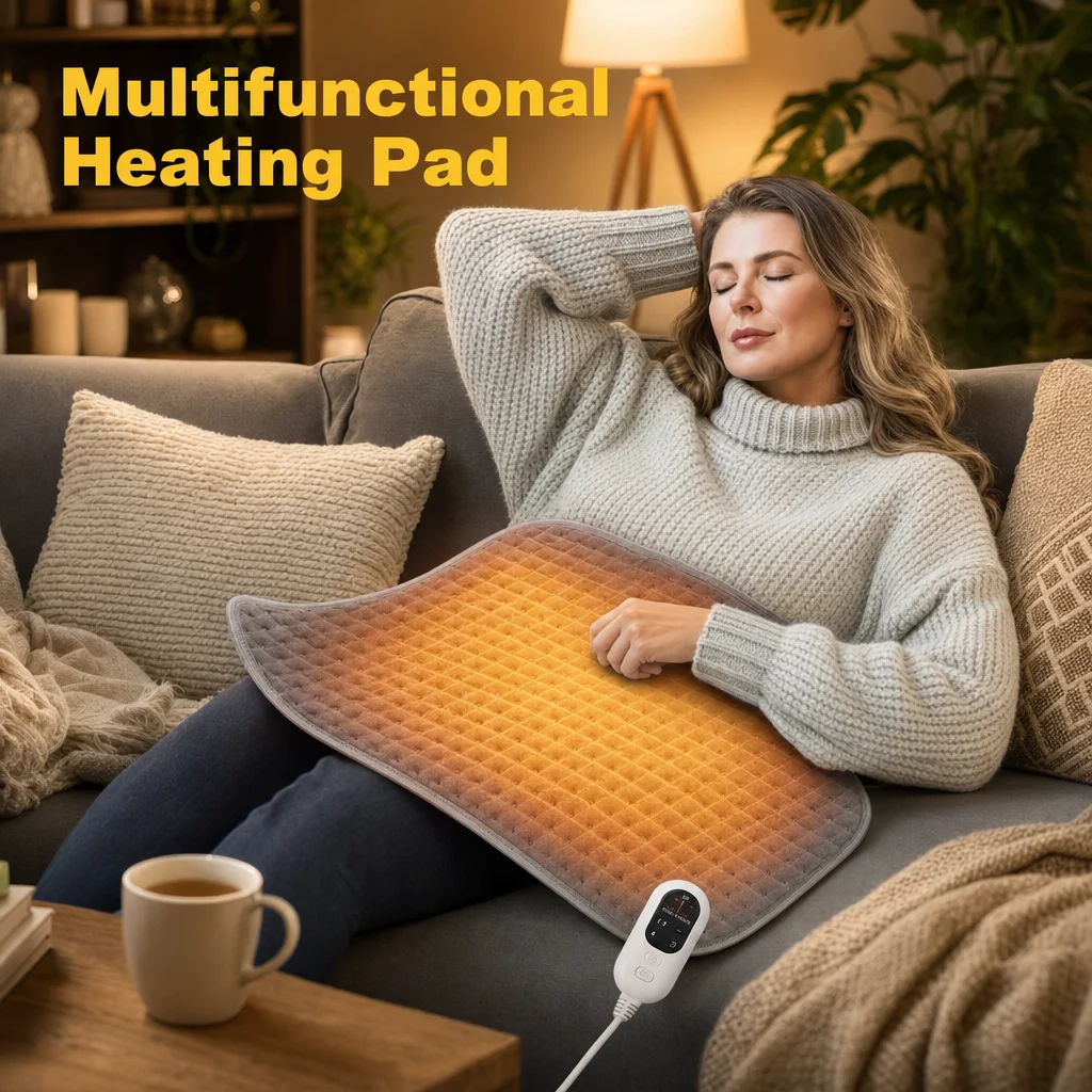 Adjustable Electric Heating Pad, Winter Warm Electric Blanket for Sofa Bed, Home Thermal Heating Blanket for Body Relaxation
