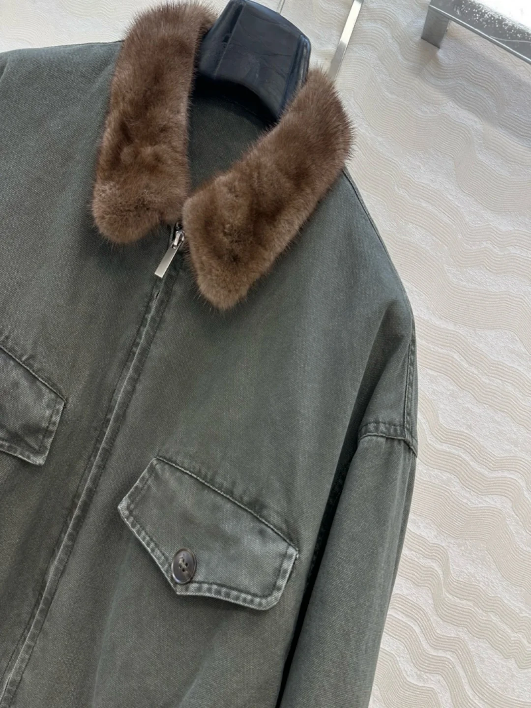 2025 Women's Fur Jacket, Natural Mink Fur Jacket, Real Mink Fur Coat