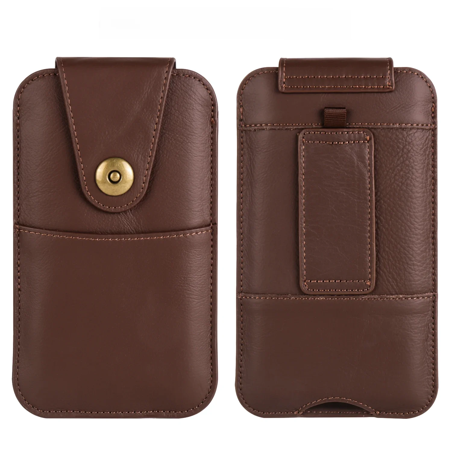 Etui na telefon z prawdziwej skóry bydlęcej z klipsem do paska, uchwyt na iPhone 17 16 15 14 Pro Max 13 12 11 X 8 Plus, męska torba biodrowa, kabura. — zdjęcie produktu 7