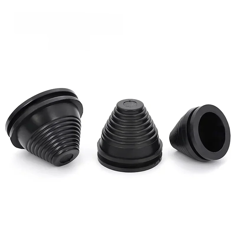 Anneau de protection en caoutchouc noir, type tour, bobine de protection, œillet encliquetable, anneau d'étanchéité, capuchon de banc, anneau de protection de fil, 10-80mm