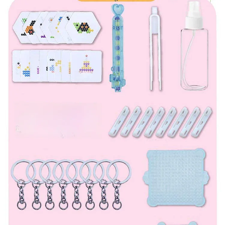 Accessoires de perles de brume d'eau, bricolage, fabrication à la main, jouet, panneau perforé, Puzzle éducatif pour enfants, cadeau du nouvel an, jouets artisanaux