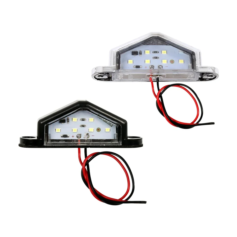 1 pièces LED éclairage de plaque d'immatriculation pour voiture moto remorque plaque éclairage camion RV camion Chrome plaque d'immatriculation lumière