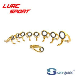 SEAGUIDE Heavy Duty 9 12pcs guide set HGXREST12 HGXRESG20 25 Saltwater Boat Rod Building component Guide Repair DIY Accessory