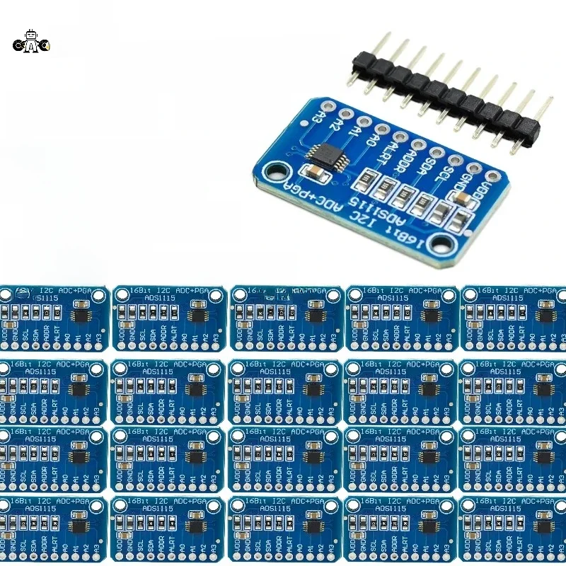 1 - 10 szt. ADS1115 ADC moduł analogowo-przetwornik cyfrowy z programowalnym wzmacniaczem wzmocnienia 16 Bit I2C 2.0V do 5.5V dla Arduino RP — zdjęcie produktu 6