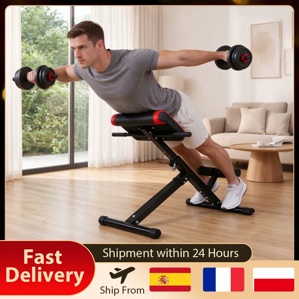 Panca estensibile 3 in 1 con schienale regolabile a 4 livelli, ideale per esercizi di addominali e per la zona lombare, adatta per l’allenamento completo del corpo a casa. Attrezzatura per il fitness