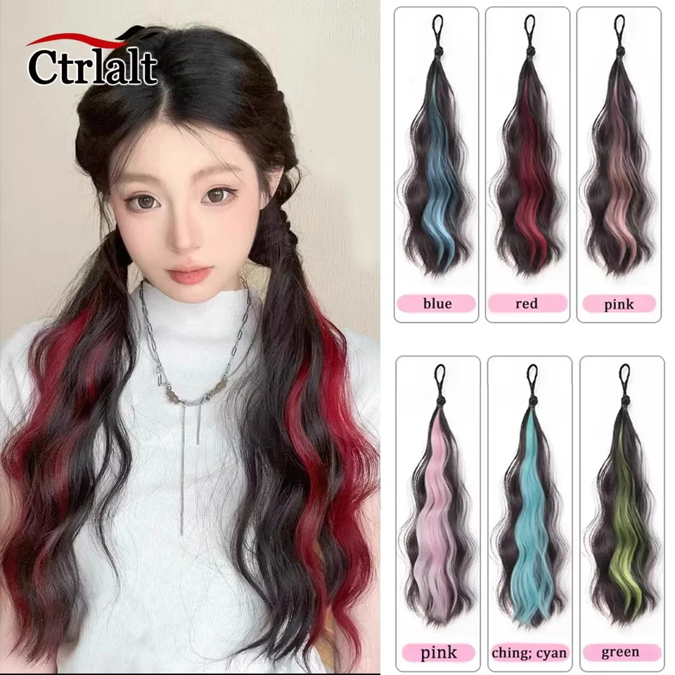 

2pc Synthetic Self-Winding Ball Head Wig Hair Bundle Female Hightlight DIY Bun Hair Bundle To Increase Hair Volume Bud Hair Bun