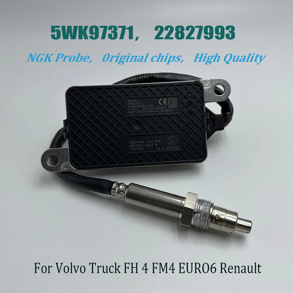 22827993 5WK97371 Nitrogen Oxygen NOX Sensor For NGK Probe High Quality Chip For V-olvo Truck 24V A2C93782800 20873395