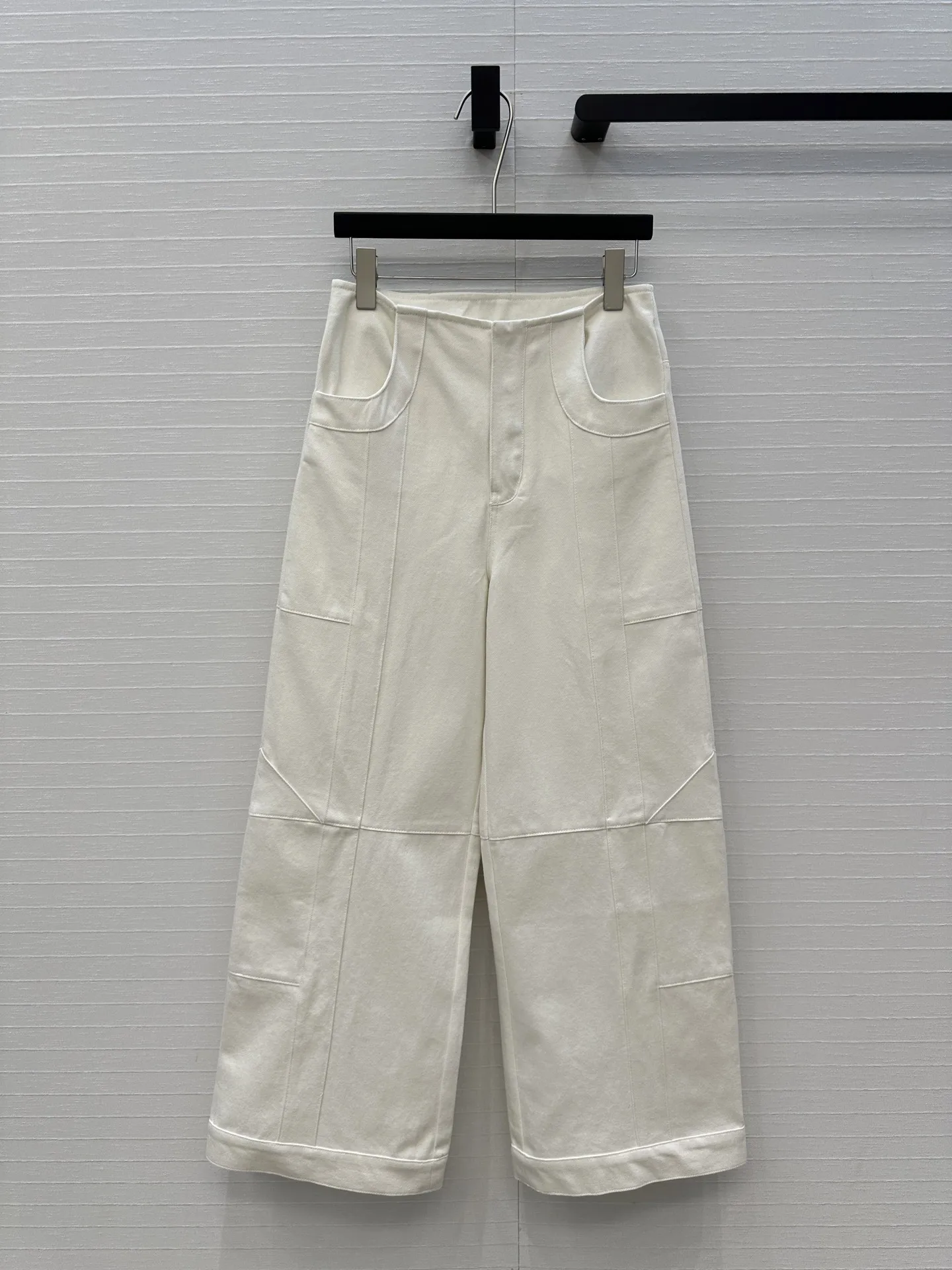 

2025 Summer Must-Have! Workwear Style Denim Pants - Solid Color, American Street Vibe, Perfect for Urban Outings