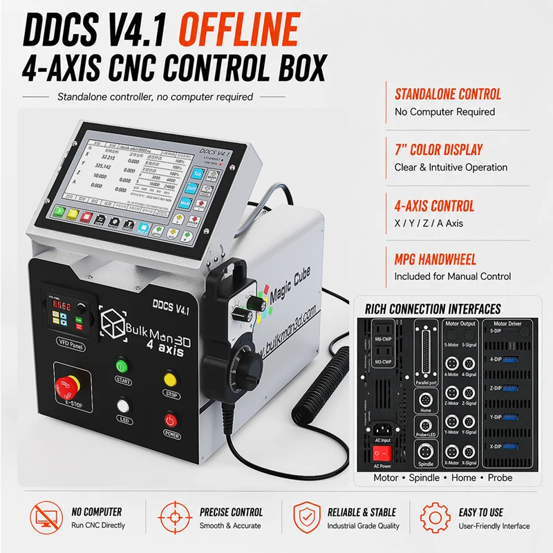 ALUMA MILL 3518 Metal CNC Milling Machine DDCS V4.1 Controller 2.2KW Spindle Ball Screw Linear Guide Aluminum Router - view 5