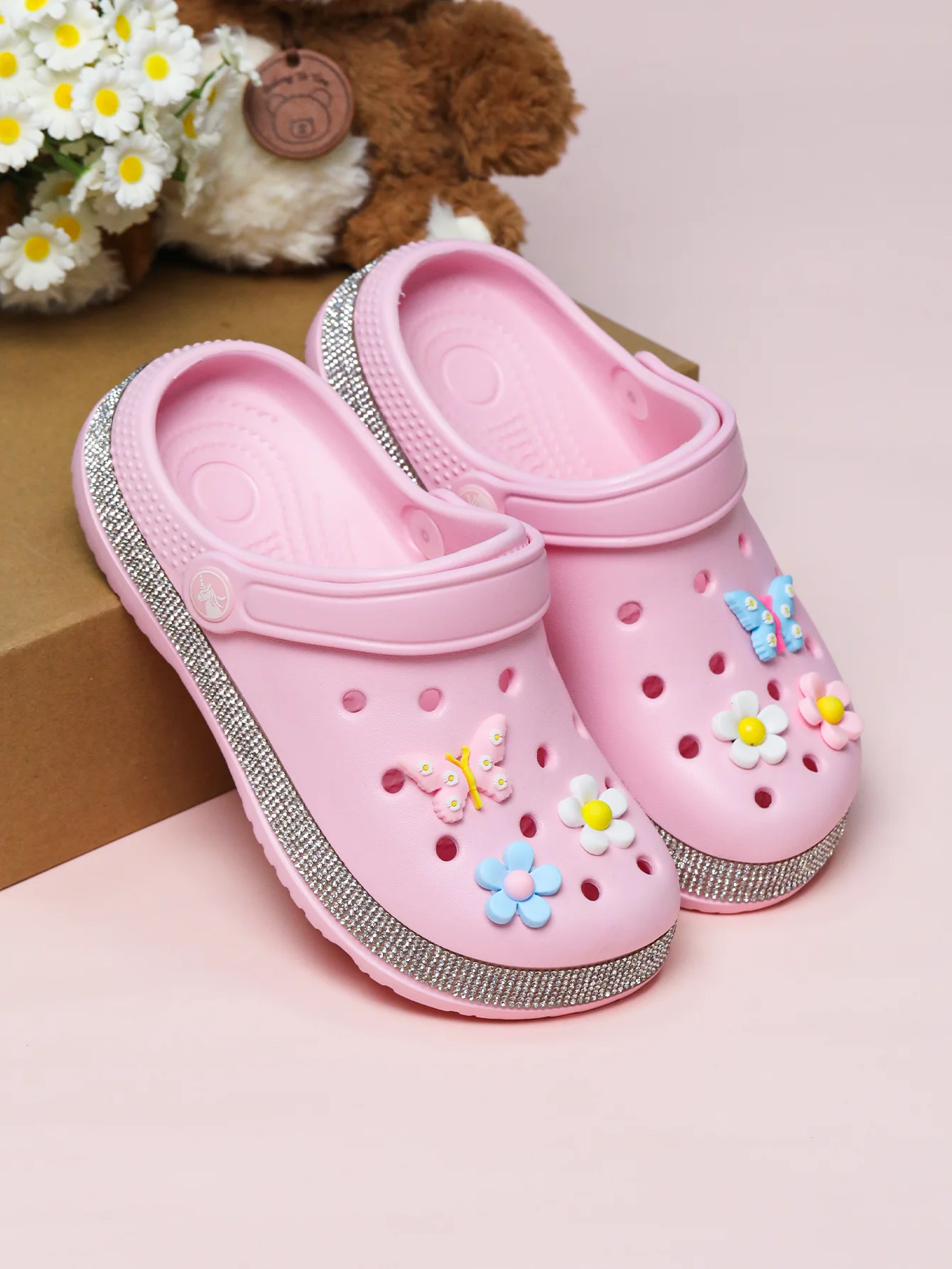 Kinderschuhe für den Garten, leichte EVA-Kinderschuhe und -Pantoffeln, rutschfeste Sandalen, atmungsaktive Slipper für drinnen und draußen K55 – Detail 8