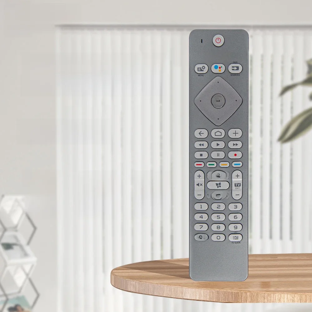 43PUS7354/12 Pilot zdalnego sterowania TV z obsługą głosową, kompatybilny z telewizorami Philips Ambilight serii 7300 Android TV z 3-stronnym sterowaniem głosowym Google — zdjęcie produktu 7