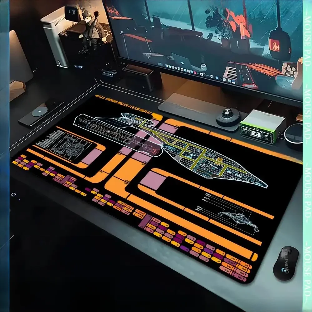 Große rutsch feste Gummi-Spiel matte Computers piel Spieler Star Trek xxl Mauspad Cartoon Tastatur