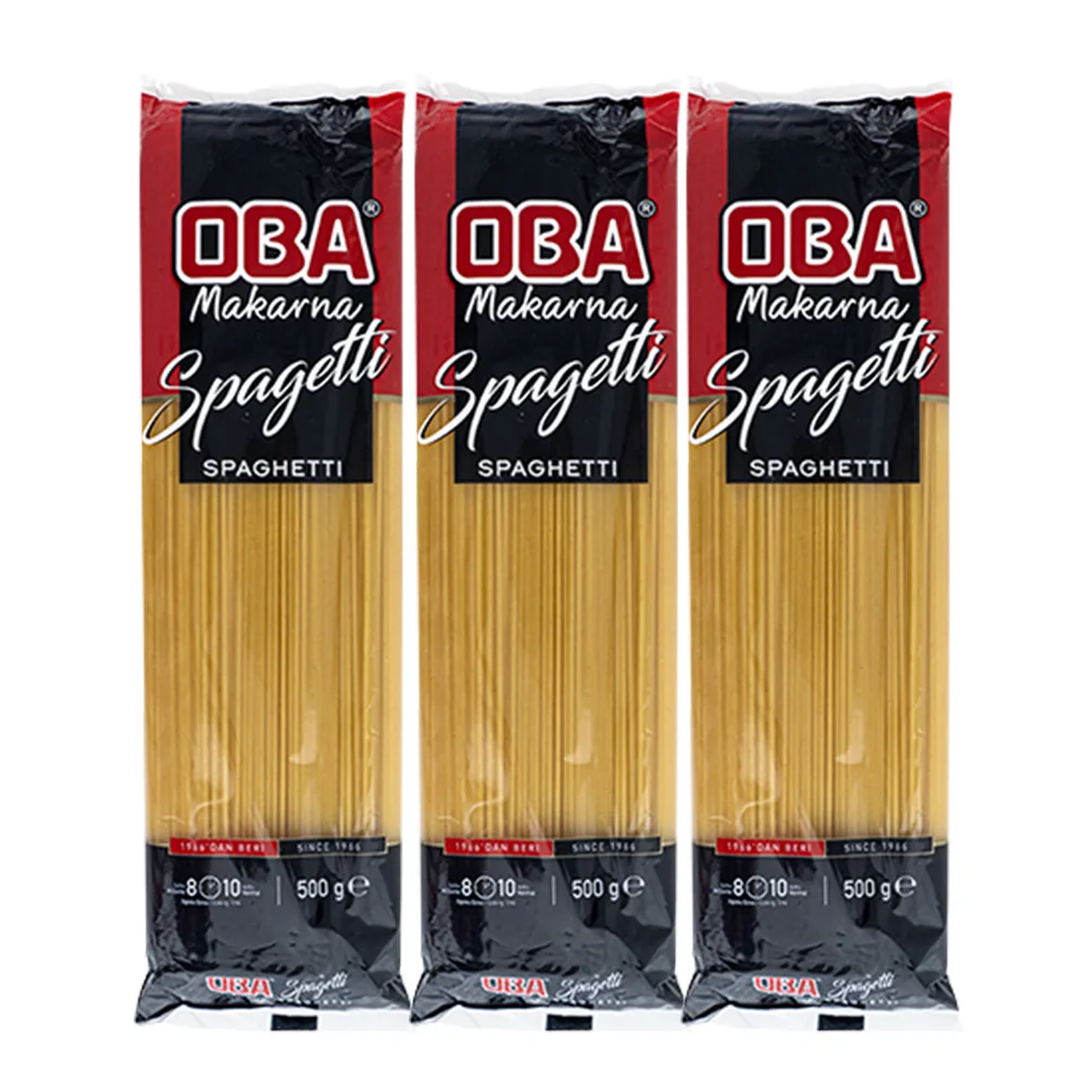 Oba Espagueti Algodón 500g X 3 Piezas