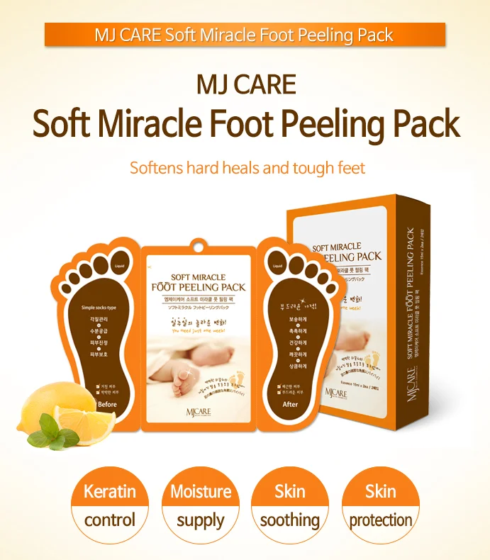 Foot Exfoliating Mask Mjcare Miracle Foot Peeling Pack Mjcare Sock Type Foot Exfoliating Mask