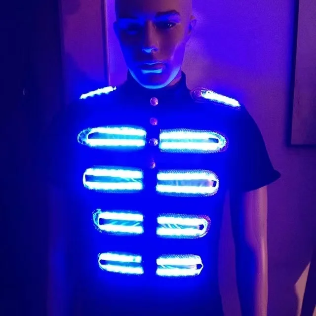 Illuminated ชุด DJ Disco Party Supplies เทศกาล Rave บอลรูมเต้นรำเสื้อผ้า