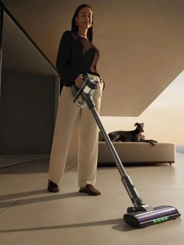 MOVA S7 Ultral Cordless Stick Vacuum Cleaner 220AW 700W 32kpa  One-pull Ring Scrapes Cyclonic Suction Dust Dual-Use Brush LED — Zdjęcie 2 z 2