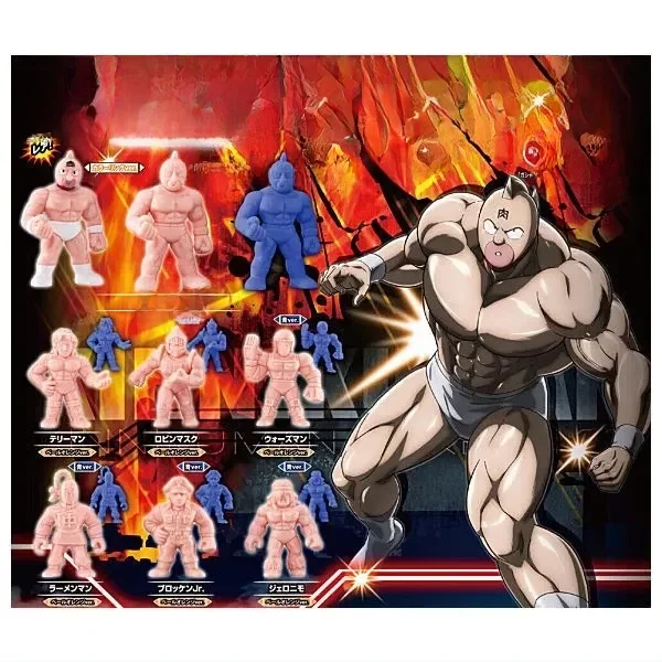 Bandai Gashapon Kinnikuman RobinMask Ramenman Brocken Jr. Warsman Gachapon Capsule jouet poupée modèle cadeau figurines recueillir ornement
