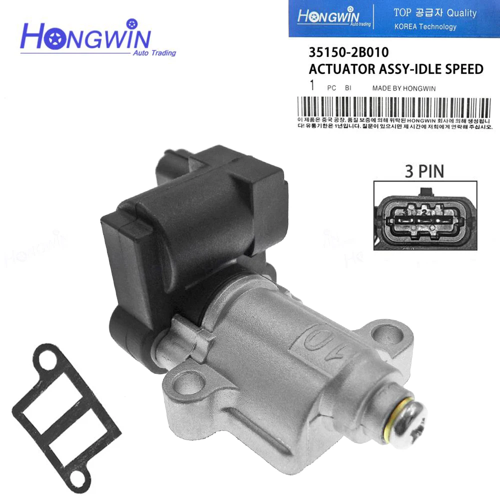 Genuine No.35150-2B010 Idle Air Speed Control Valve Fits Kia 10-11 Soul 1.6L Carens Rondo 08-12 Ceed 09-10 Elantra i20 i30 09-13