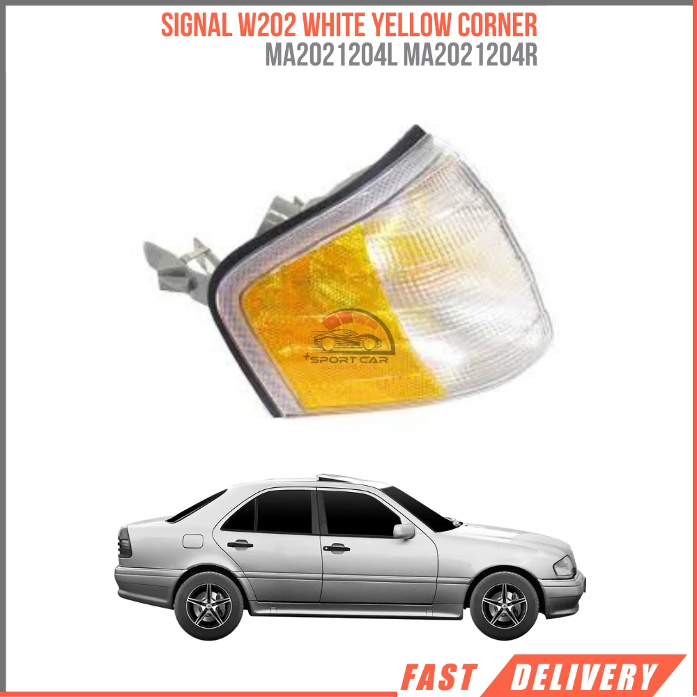 FOR SIGNAL W202 WHITE YELLOW CORNER MA2021204L MA2021204R AFFORDABLE PRICE HIGH QUALITY CAR PARTS FAST SHIPPING