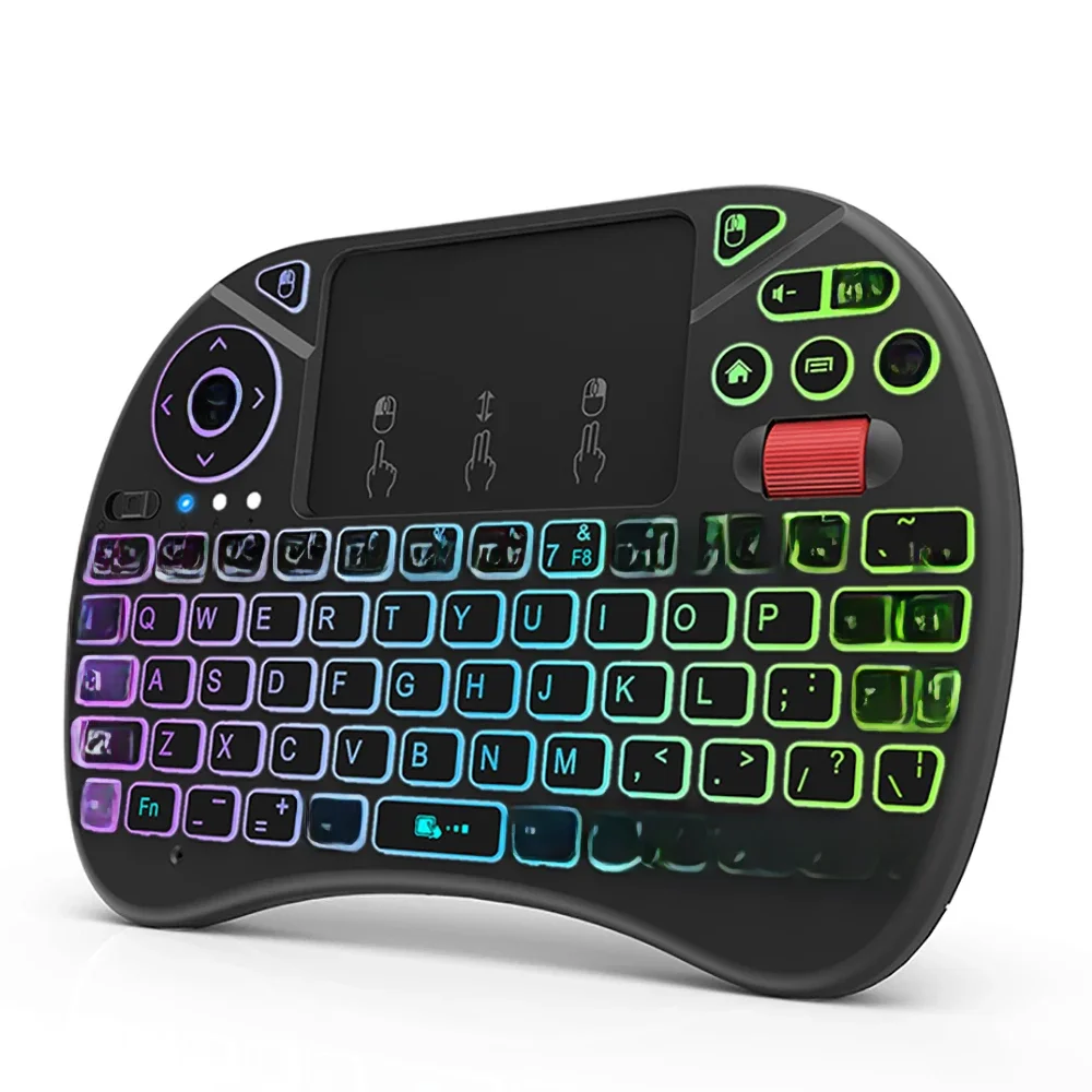 Minitoetsenbord Rii X8 2,4GHz Draadloos toetsenbord met touchpad Backlit voor pc/Android TV box/IPad - afbeelding 2