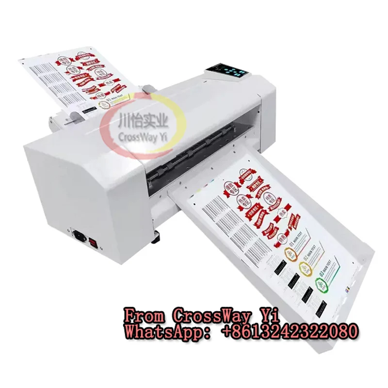 Digital Label Electric Die-cutting Machine With CCD Auto Feeding Label Cutter A4 A3 A3 Plus