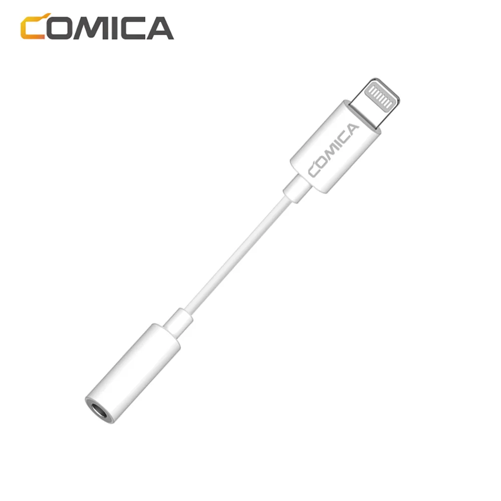 Comica CVM-SPX-MI Audio Cable Adapter 3.5mm TRRS TO Lightning Audio Cable Duplex Data Transmission Sound Cable For Microphone