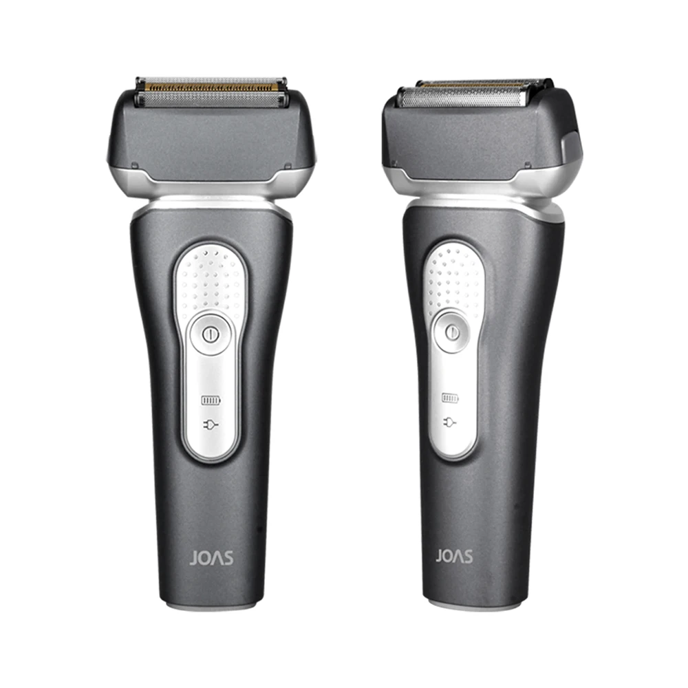 JS-7000 Male Electric Shaves IPX7 Waterproof Handheld Titanium Coated Fed-bearded trimmer USB Recicharge High-end JS-7