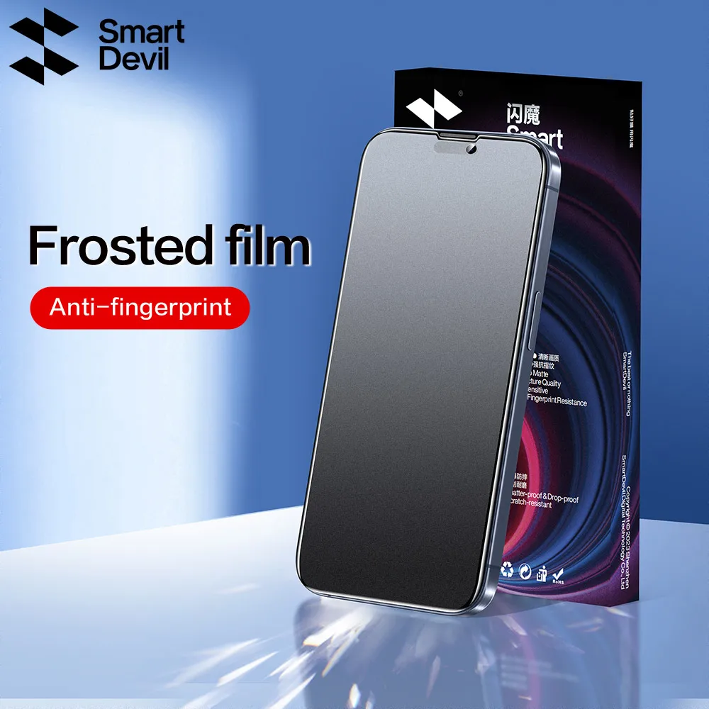 SmartDevil Full Cover Matte Screen Protector for iPhone 15 Pro Max 15 Plus 2Pcs Frosted Tempered Glass for iPhone 15 15 Pro