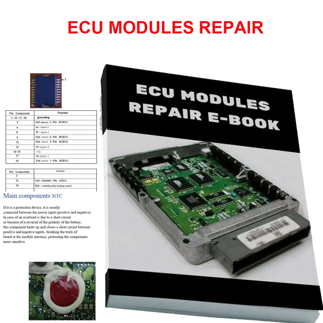 ECU Repair MODULES REPAIR Electronic Injection Modules Details of ECU Resistor Test P-AL Decoder Repair Tips PDF File