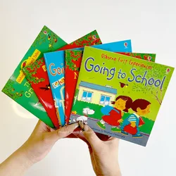 Zufällig 5 Bücher 15x15cm Kinder usborne Bilderbuch für Kinder Baby berühmte Geschichte Englisch Kinderbuch educativo infantil Geschenk Spielzeug