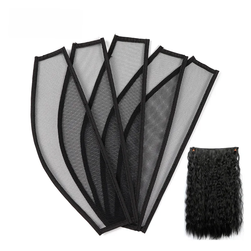 Nunify Afro Puff Net Wig For Making Clip Black Hair Net Guleless Hairnet Hair Bun Net For Women Synetic Human Hair Clip Hair Net — zdjęcie 2
