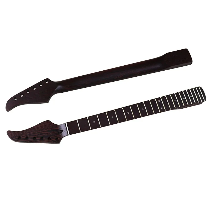 Czarny Gryf do Gitary Elektrycznej 6-strunowej, Gryf z Drewna Wenge, 22 Progi, Matowy, Szerokość Kostki 5,6 cm — 2