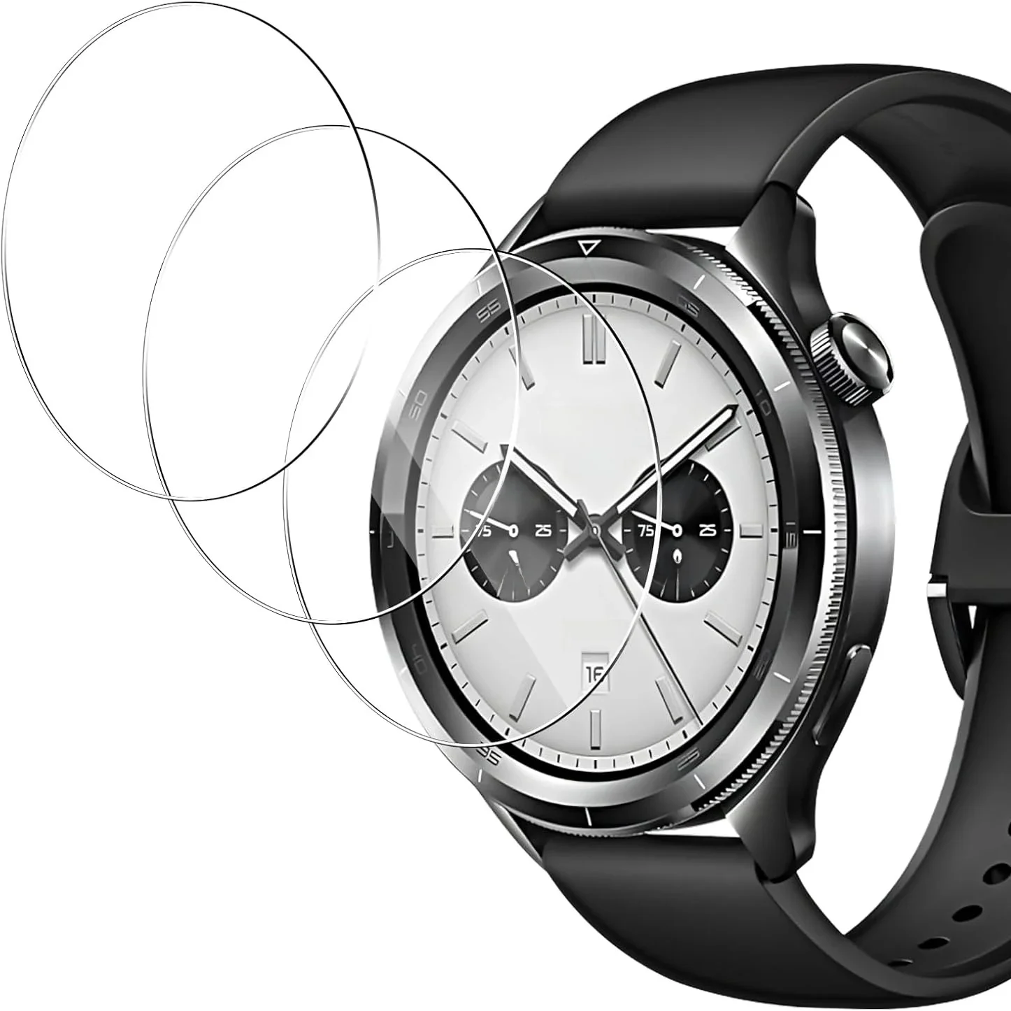 3 pièces Films en verre trempé garde pour Xiaomi montre S4 41mm Smartwatch protecteur d'écran Film de verre accessoires