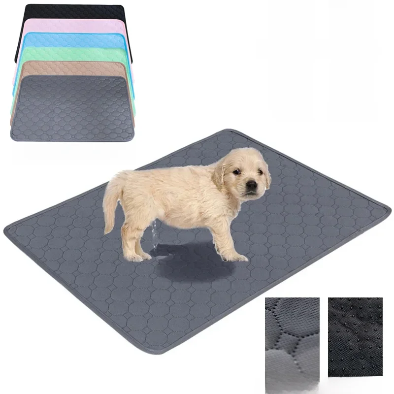 Reutilizável Anti Slip Urina Pad para Pet, Lavável Dog Pee Pad, Cama de treinamento de cachorro,