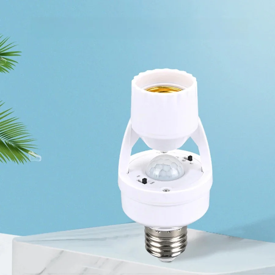 Smart Led Lamphouder met Bewegingssensor E27 E26 AC 85-265 V Socket Lampvoet Adapter Converter PIR menselijke Inductie Detector - afbeelding 2