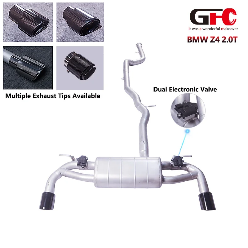 GFC is suitable for BMW Z4 2.0T G29 b48 high-performance SUS304 exhaust pipe Catback Valvetronic exhaust system muffler