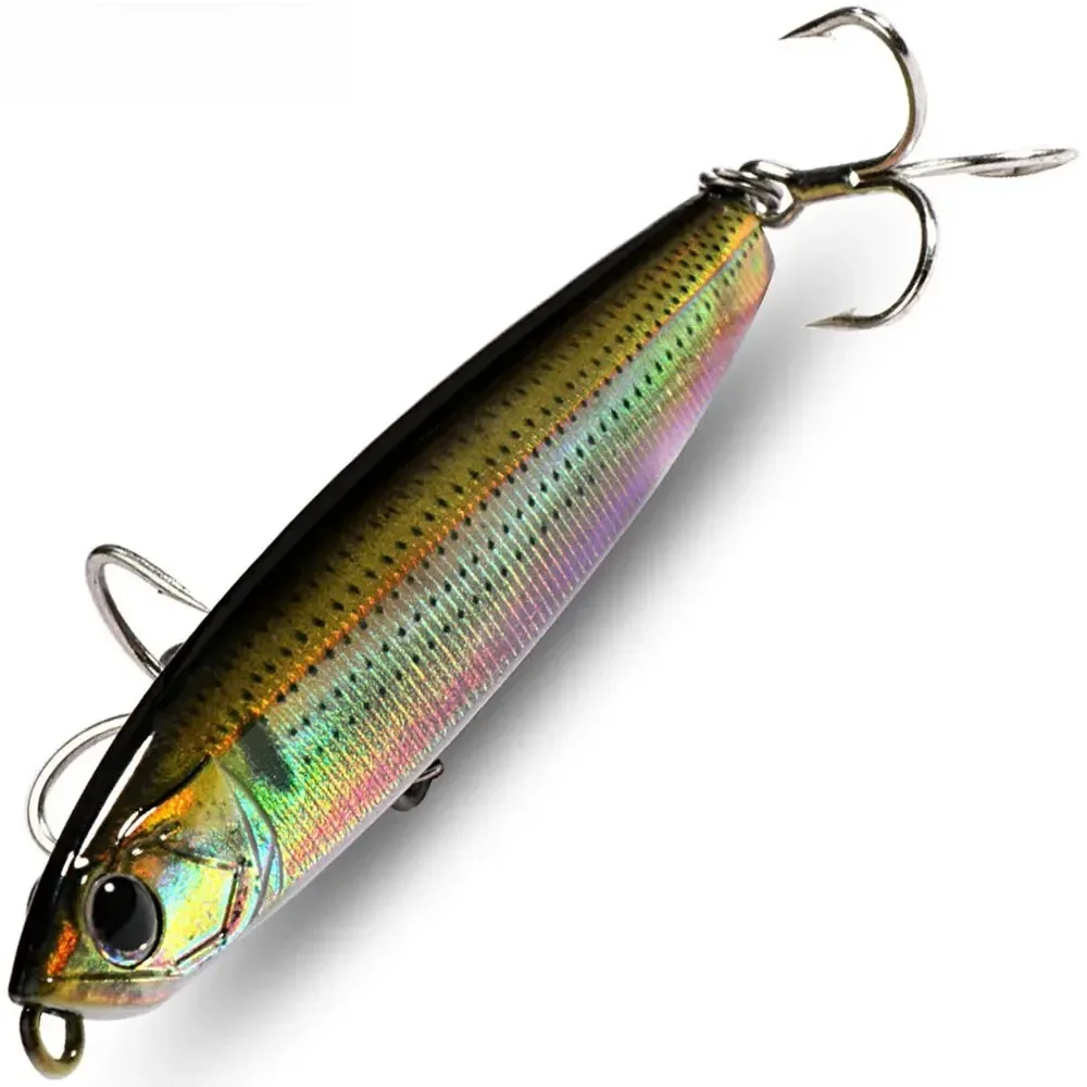 Leurre coulant à transfert par gravité, appât Élde type wobJeff, jerkbait, avec hameçon, idéal pour la pêche en mer, 24g, 10cm