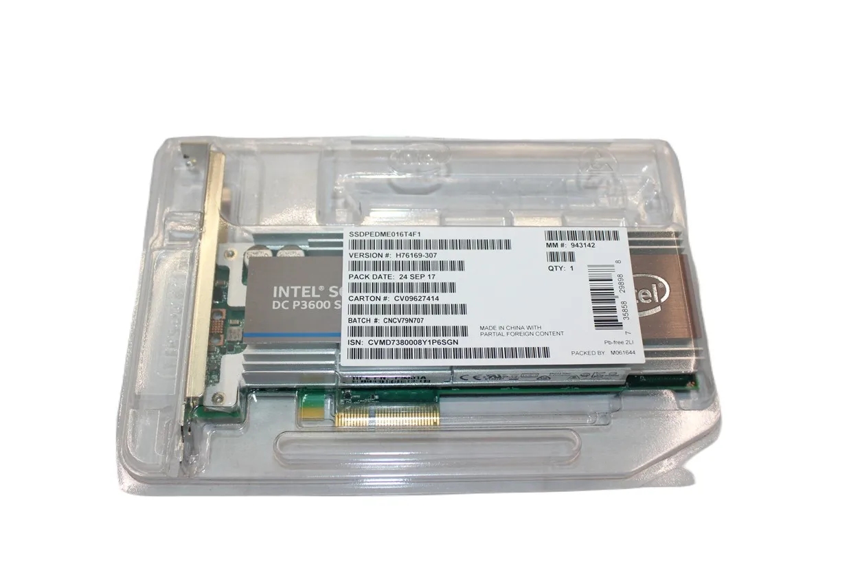 Disque SSD Intel DC série P3600, SSDPEDME016T4F1, PCIe NVMe, 1.6 To, solution de stockage haute performance