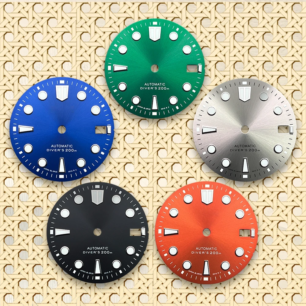 

Latest styles NH35 Dial 28.5mm S Logo Dial Suitable For NH35/NH36 Japanese Movement Dive Watch Modification Accessories