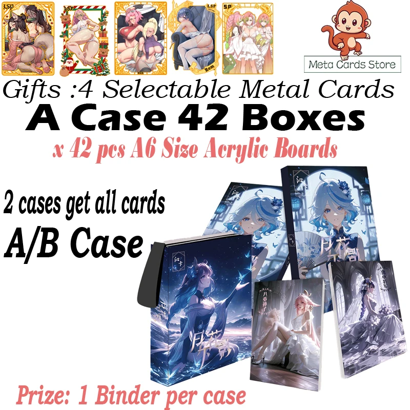 New A6 Acrylic Board Goddess Card YUE XIA HUA YING Hobby Anime Collection Card CCG Game Rare Card LSP Card Toys Gifts