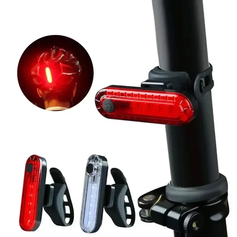 AliExpress UK Rear Bike Tail Light USB Rechargeable Red Ultra Bright Taillights Fit On Any Bicycle/Helmet Easy to