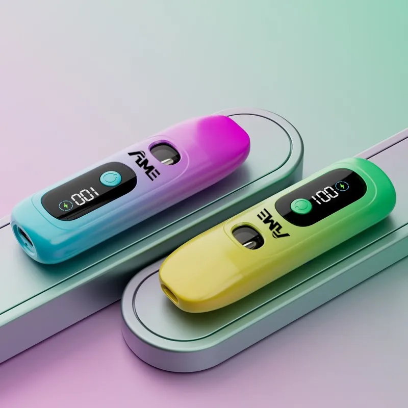 3 Pcs Portable Vape Device with Display Compact Refillable Pod Type-C Rechargeable Kit 1.0ml 1.2ohm 280mAh